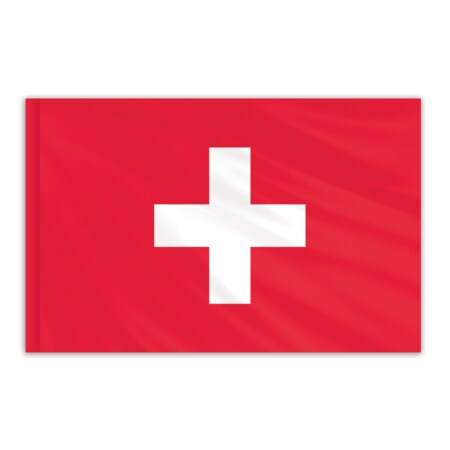 Global Flags Unlimited Switzerland Indoor Nylon Flag 3'x5' 203036